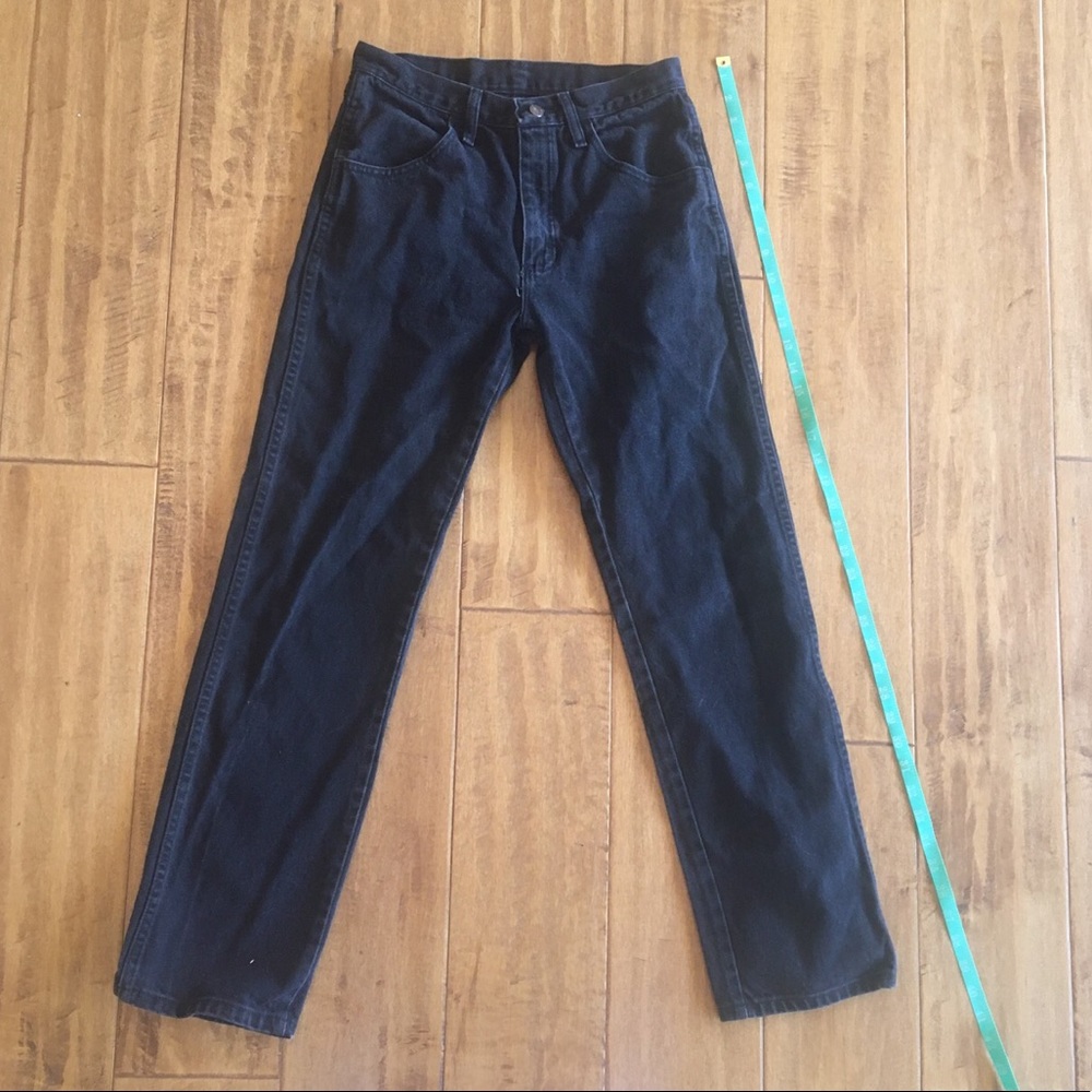 RUSTLER HIGH WAISTED BLACK JEANS